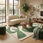 Tapis Vert abstrait