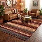 Tapis Bohème Rayé Style Persan