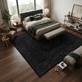 Tapis persan rétro noir A01