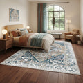 Tapis persan vintage bleu