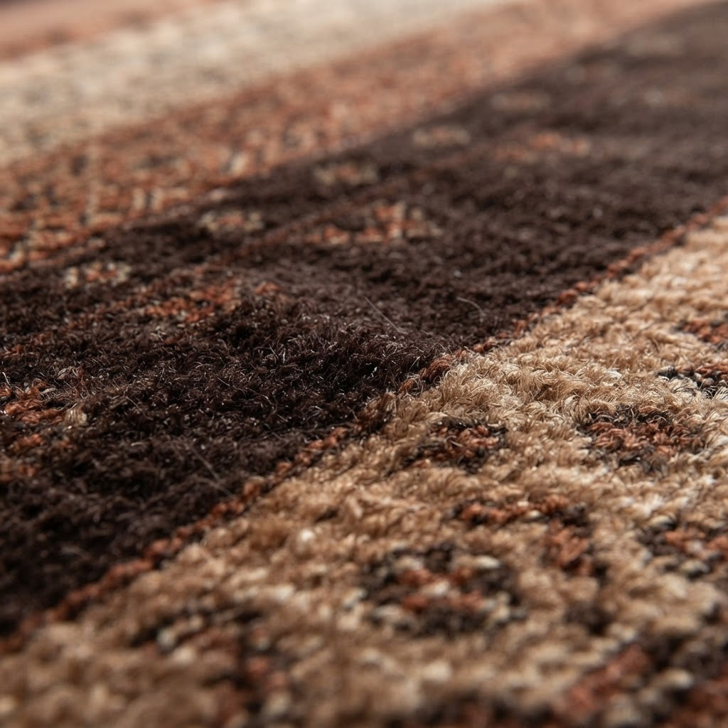 Tapis Bohème Rayé Style Persan
