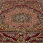 Tapis persan vintage rouge