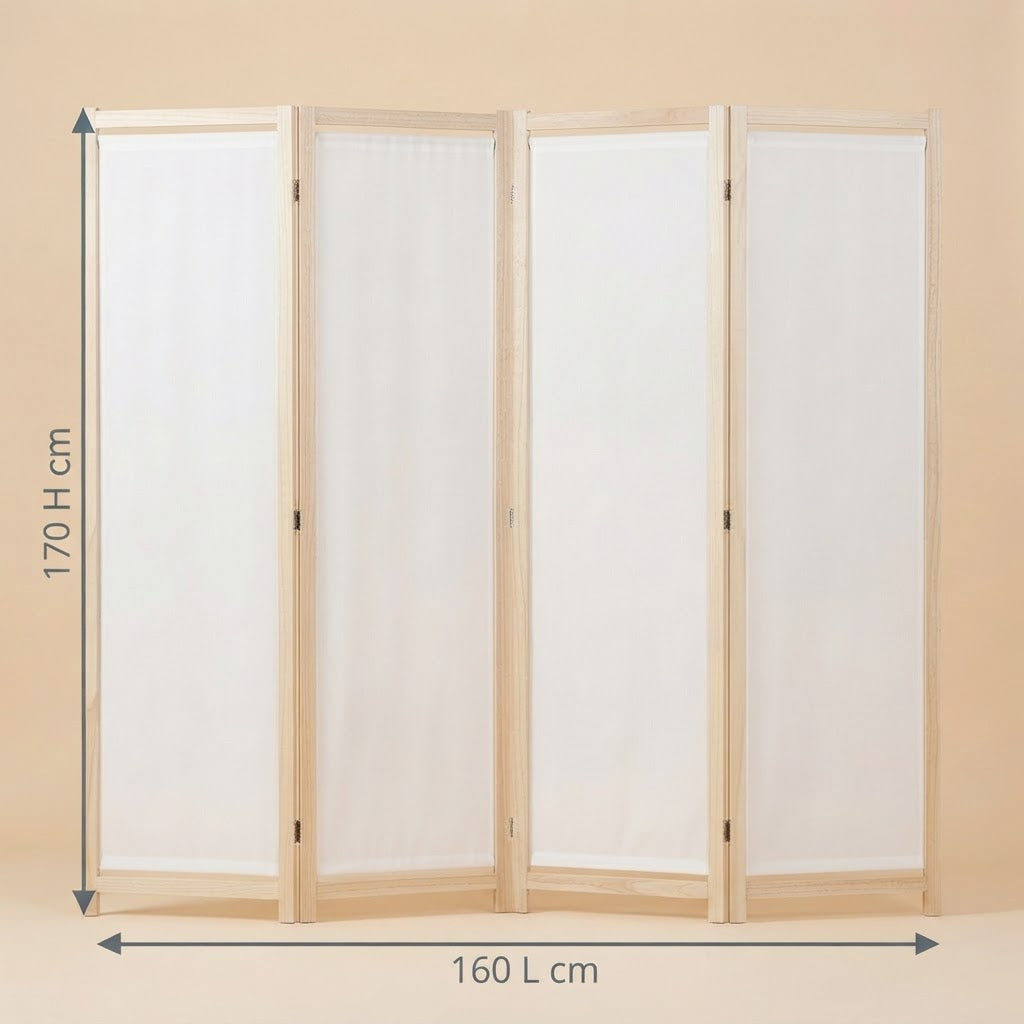 Paravent pliable en tissu