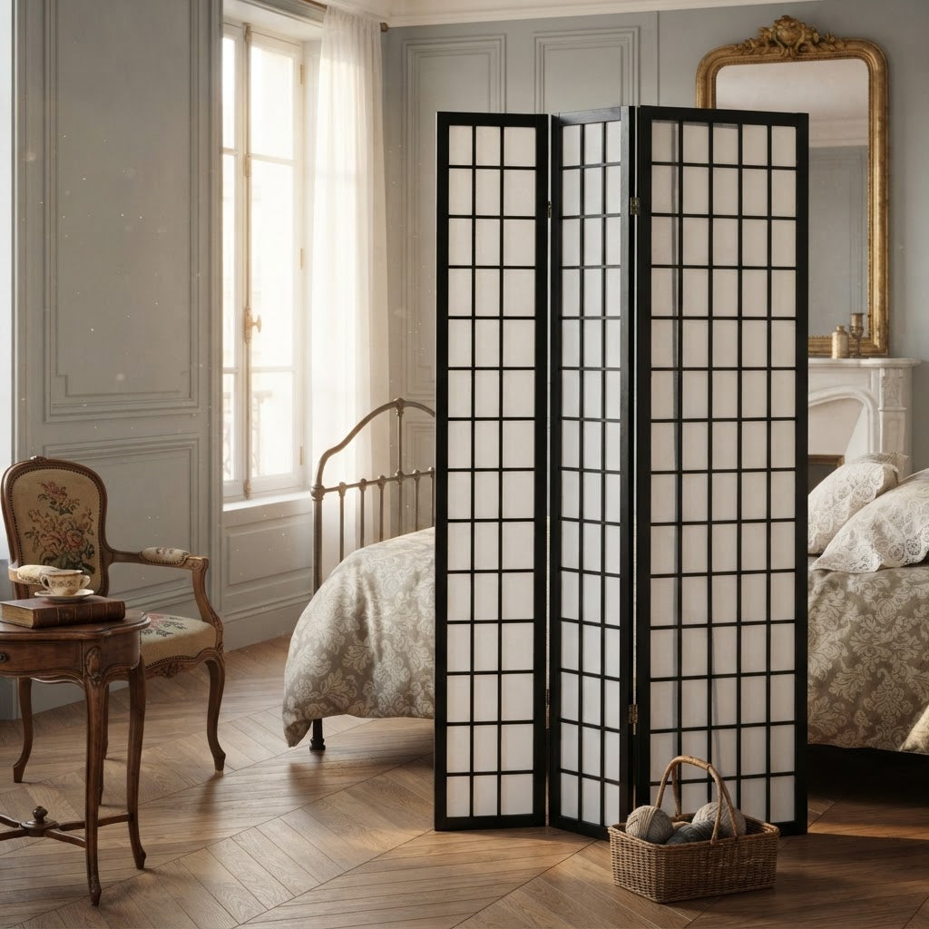 Paravent japonais en bois